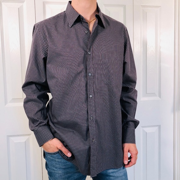 Luciano Barbera Other - Luciano Barbera Italian Check Casual Shirt L